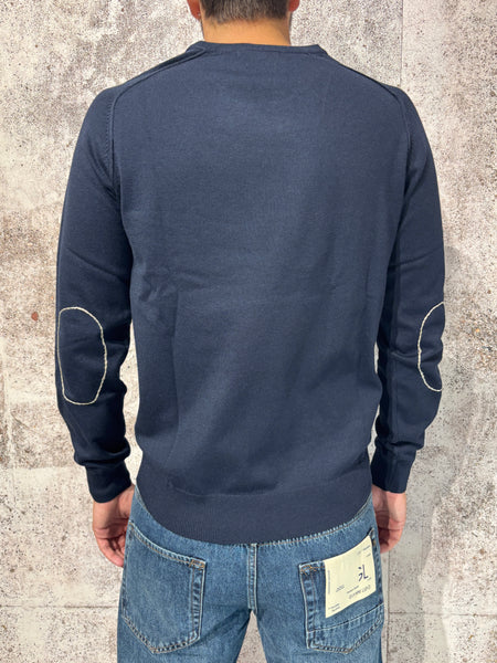 Maglioncino girocollo blu art. 35232