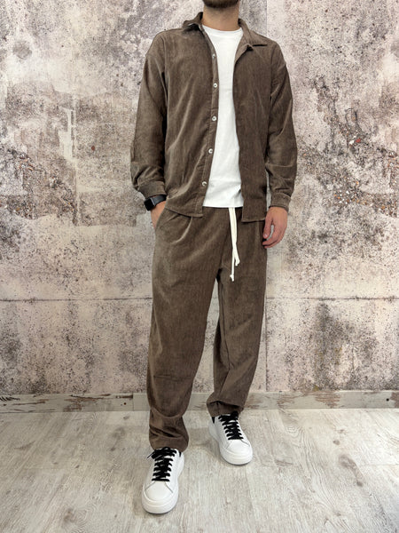 Completo ciniglia moro camicia/pantalone