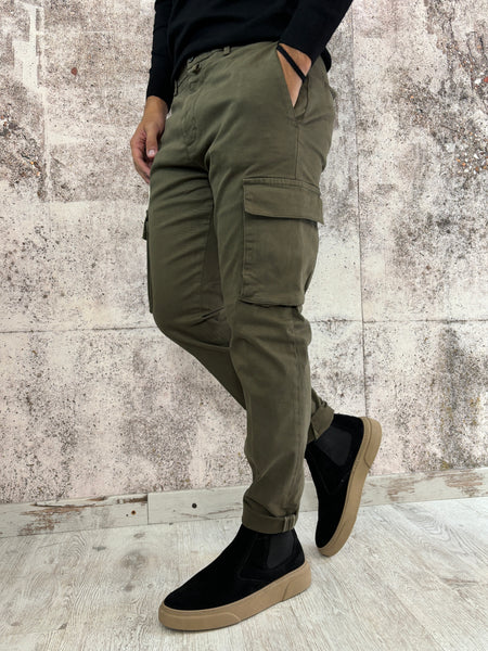 Pantalone cargo militare Slim Fit