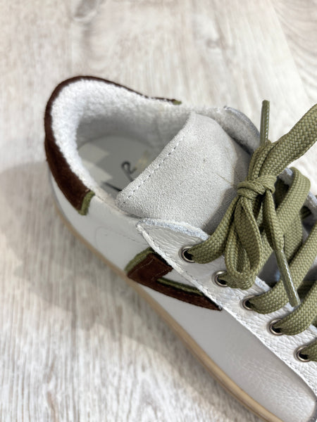 Sneakers Olympic bianca/moro/verde