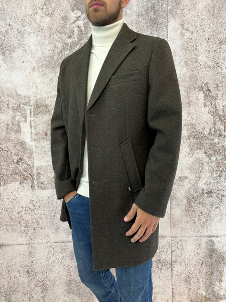 Cappotto foderato verde militare