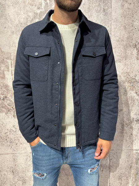 Giubbino overshirt blu art. J07