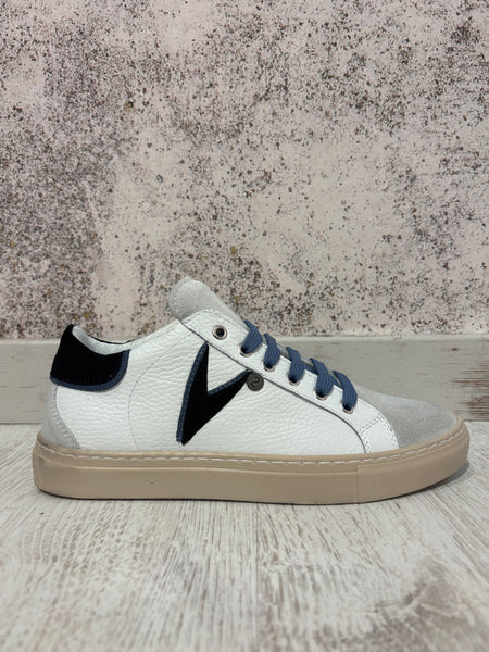Sneakers Olympic bianca/nera/azzurra