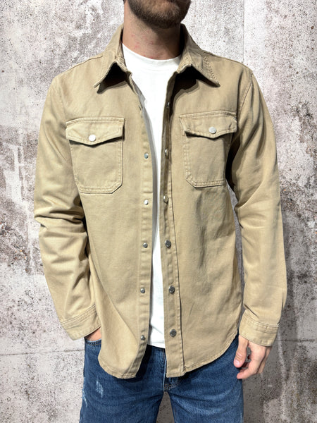 Camicia jeans camel