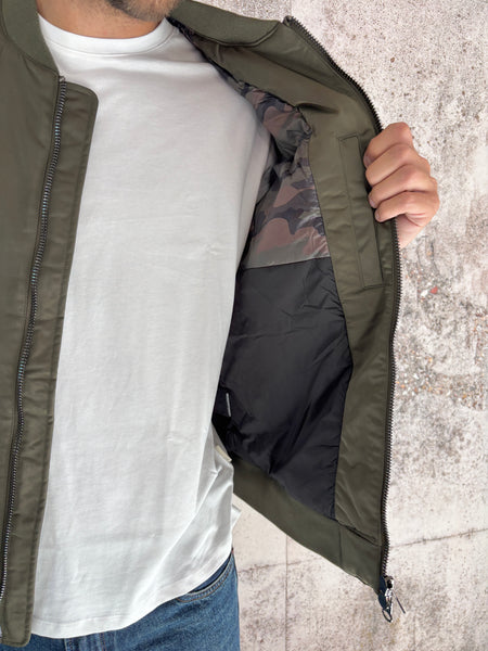 Giubbotto bomber verde militare