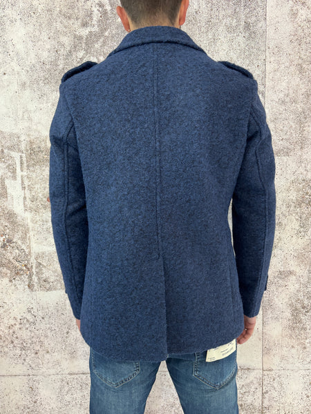Cappotto peacot blu