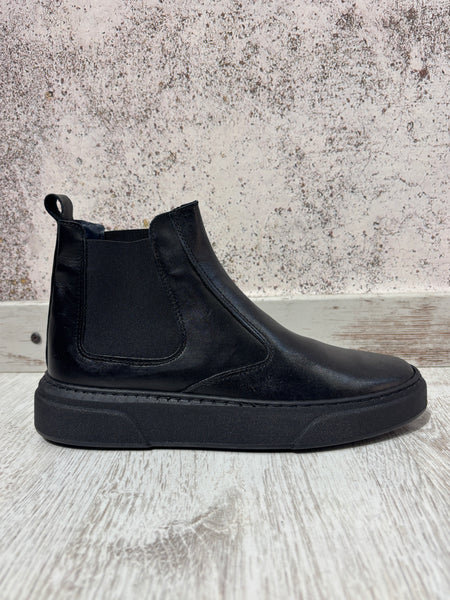 Stivaletto Beatles sport pelle nero