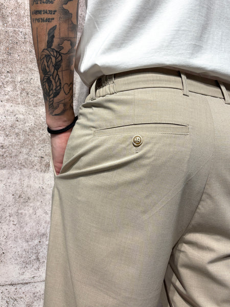 Camel relaxed fit trousers