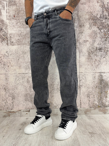 Jeans grigio marmorizzato
