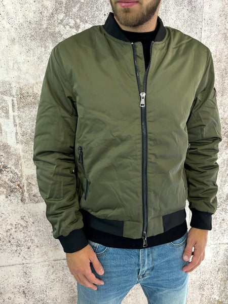 Giacca bomber verde militare