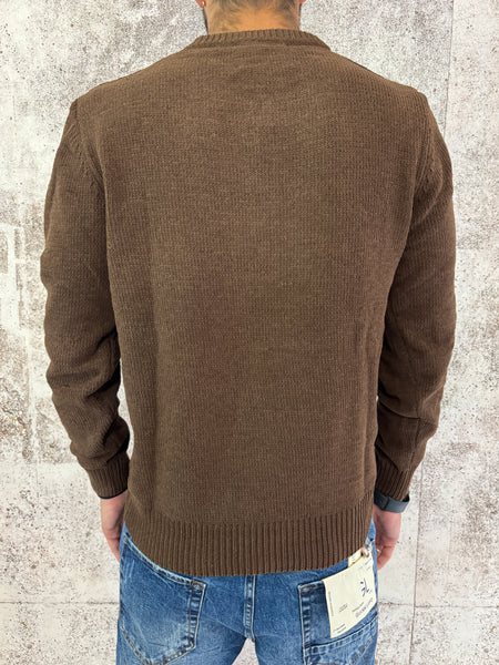 Maglione ciniglia moro