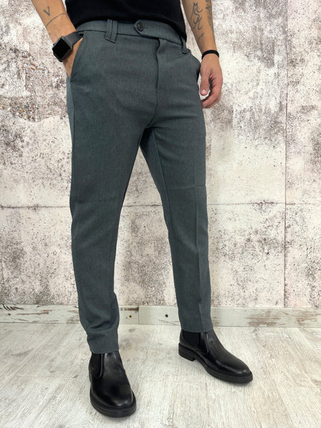 Pantalone 5 tasche grigio  Slim fit