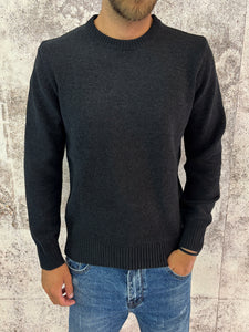 Maglione ciniglia nero