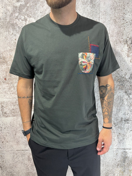 T-Shirt verde taschino premium