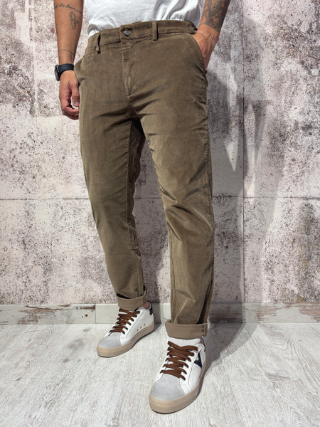 Pantalone chino velluto camel Tahoma