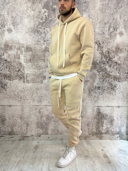 Completo tuta beige