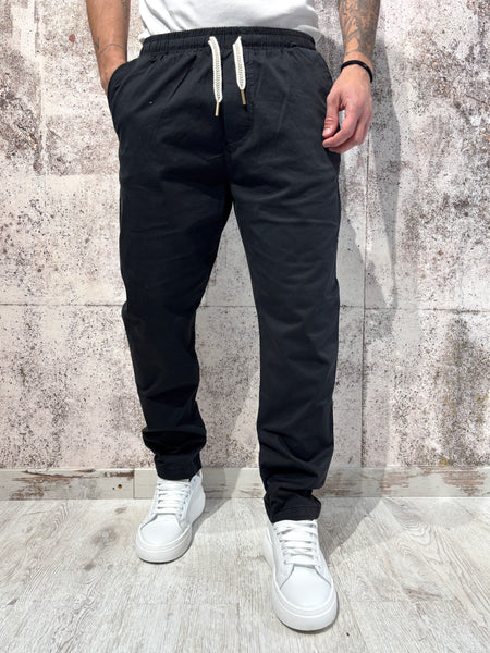 Black cotton trousers