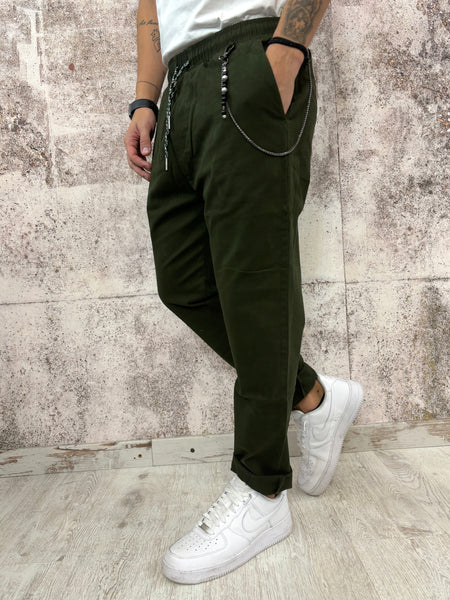 Pantalaccio cotone verde militare