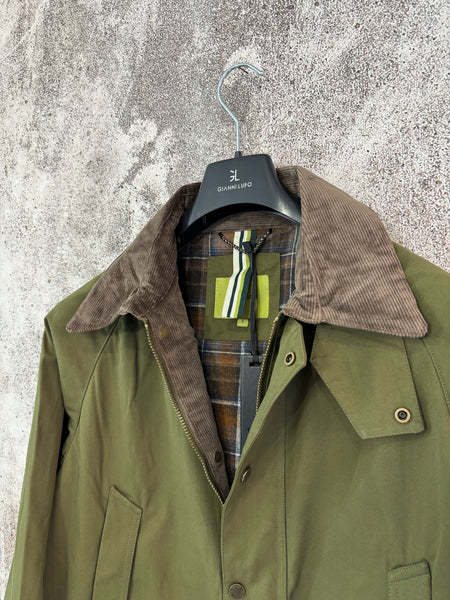 Giacca mod. Barbour verde militare