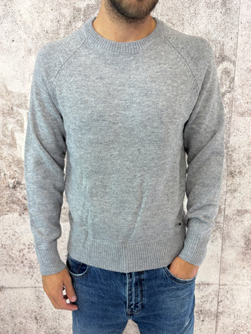 Maglione raglan grigio