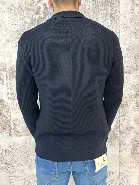 Giacca in maglia blu