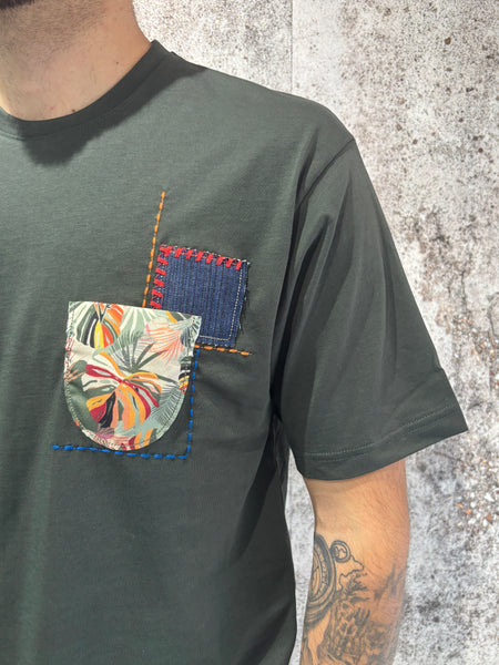 T-Shirt verde taschino premium