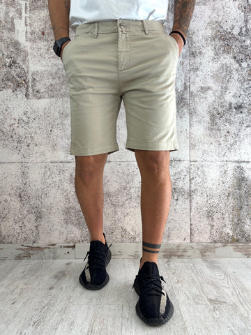 Bermuda chino cotone beige