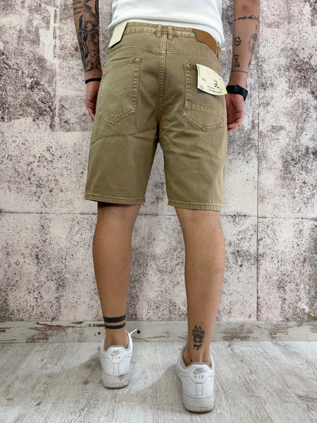 Bermuda jeans camel