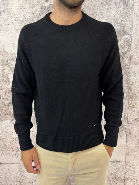 Maglione raglan nero