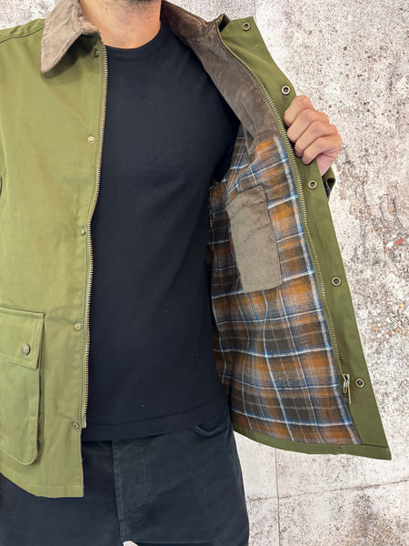 Giacca mod. Barbour verde militare