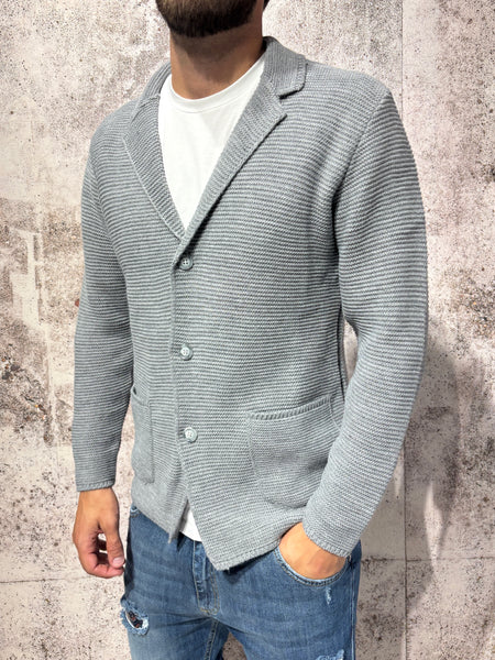 Giacca cardigan grigia art.M28