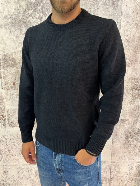 Maglione ciniglia nero