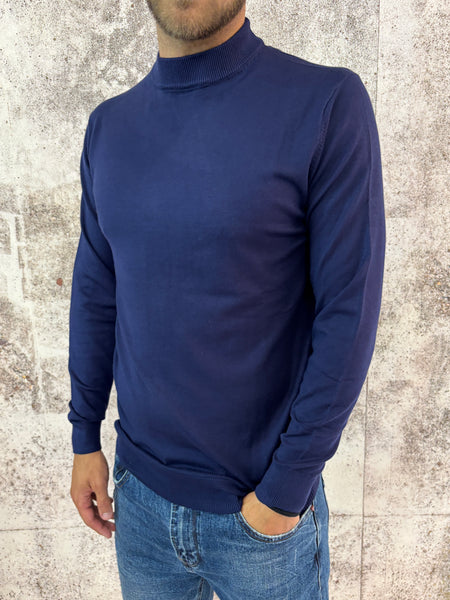 Lupetto basic blu navy