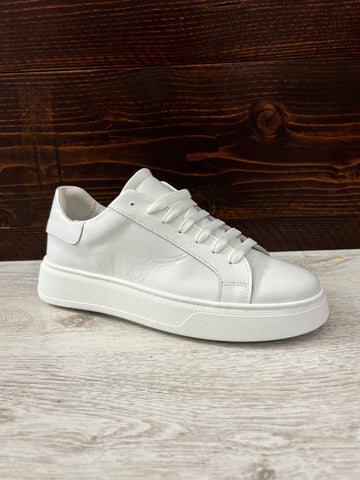 Sneakers pelle bianca