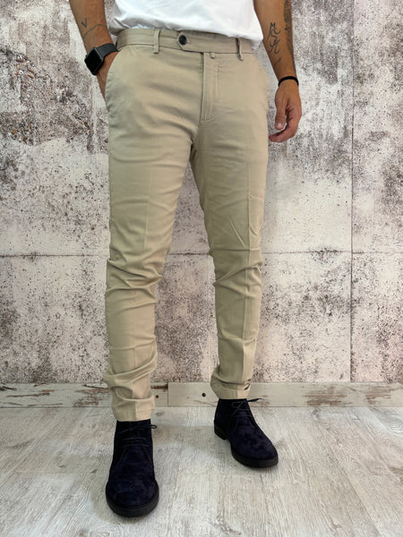 Pantalone chino beige Slim Fit