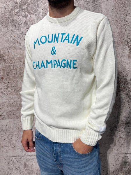 Maglione girocollo panna Mountain&Champagne