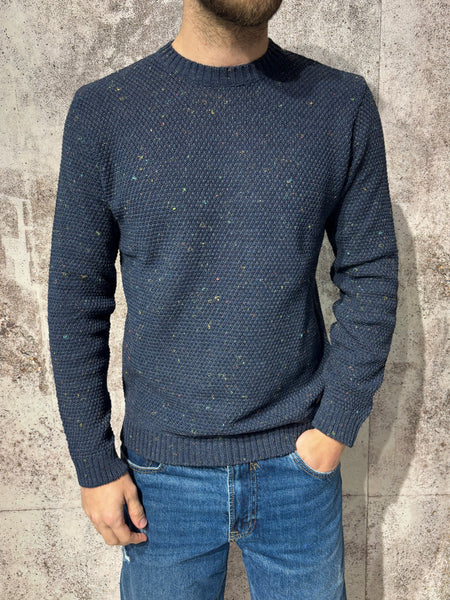 Maglioncino chicco di riso blu