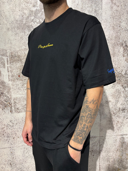 T-Shirt nera Plan for the Summer