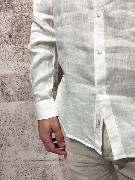 White linen Korean shirt