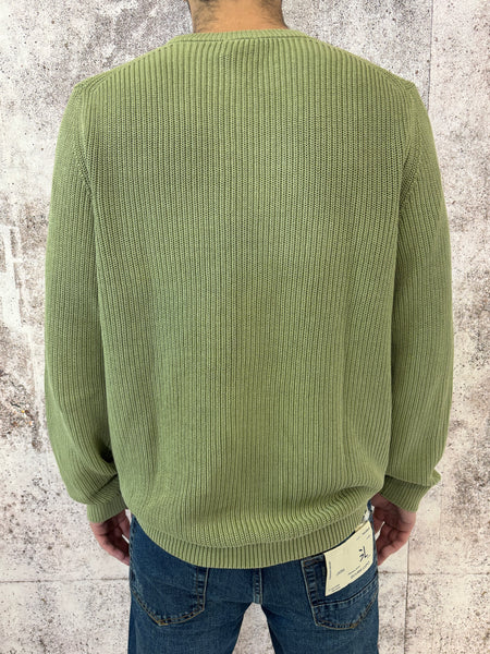 Maglione costa inglese verde chiaro