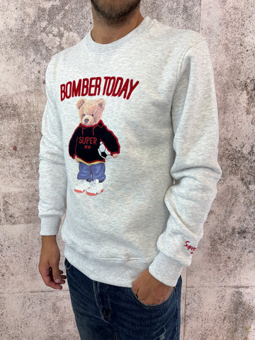 Felpa grigia Bomber Today