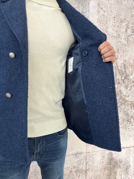 Cappotto peacot blu