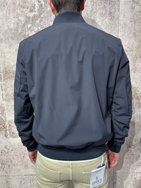 Giubbino blu tessuto tecnico