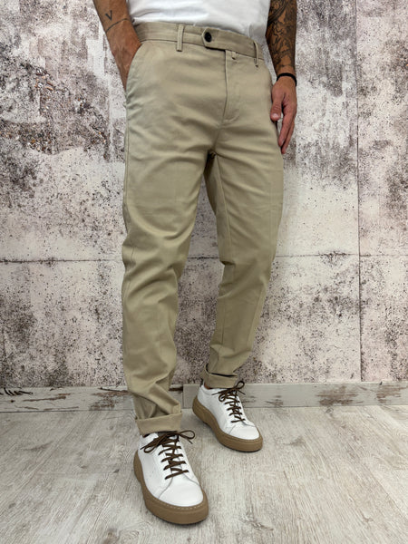 Pantalone chino beige