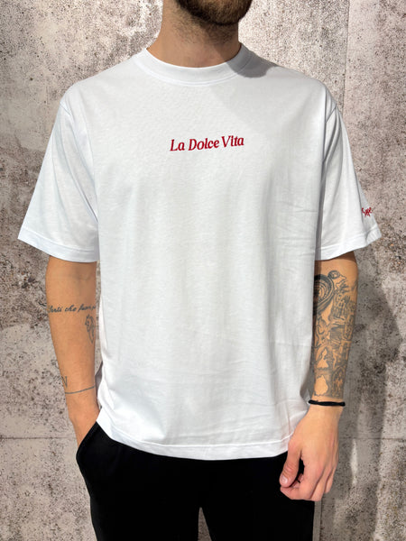 T-Shirt bianca La Dolce Vita