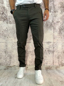 Pantalone chino verde militare Slim Fit