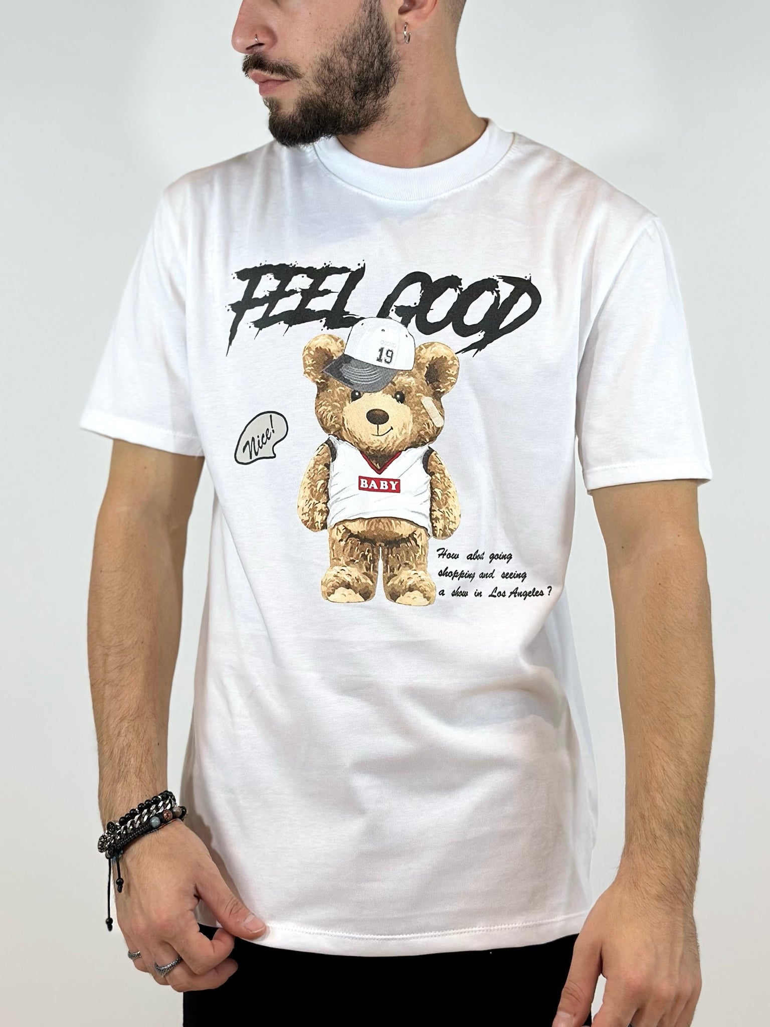 T-Shirt bianca Feel Good