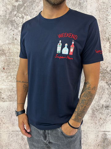 T-Shirt blu Weekend