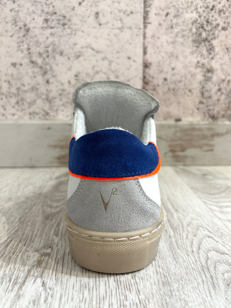 Sneakers Olympic bianca/blu/arancio fluo