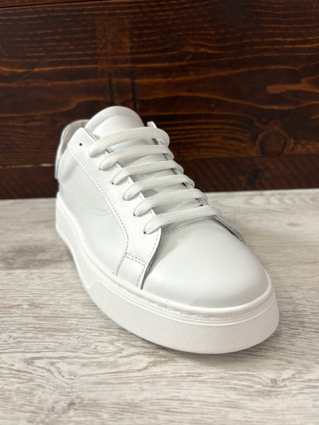 Sneakers pelle bianca